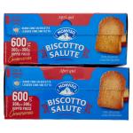 Biscotti Salute Monviso confeziona da 2 x 600 g, confezione risparmio da 1.2kg