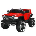 Auto elettrica per bambini, 12v, Jeep, 2 posti, con telecomando 2.4g, colore rosso