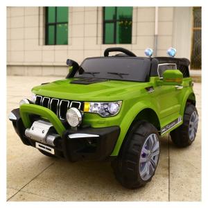 Elektroauto für Kinder, 12v, Jeep, 2 Sitze, mit Fernbedienung 2,4g, grün