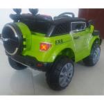 Auto elettrica per bambini, 12v, Jeep, 2 posti, con telecomando 2.4g, verde