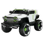 Elektroauto für Kinder, 12v, Jeep, 2 Sitze, mit Fernbedienung 2,4g, farbe weiß