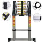 Échelle Télescopique en Aluminium 4,4 m – Pliable, Certifiée EN 131, Capacité 150 kg
