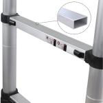Échelle Télescopique en Aluminium 4,4 m – Pliable, Certifiée EN 131, Capacité 150 kg