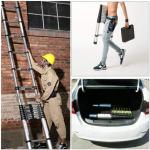 Échelle Télescopique en Aluminium 4,4 m – Pliable, Certifiée EN 131, Capacité 150 kg