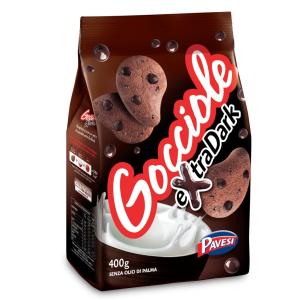 Pavesi, Gocciole extra dark, biscotti, confezione da 400 gr