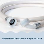 Tuyau universel pour l'arrivée d'eau lave-linge et lave-vaisselle, filetage standard compatible avec toutes les marques