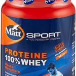 Matt Sport Proteine, 100% Whey, Bevanda al Gusto Cioccolato, 450g