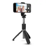 Bâton de Selfie, trépied, Bluetooth, avec le bouton prend des photos ou vidéo, noir
