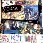 Sac à dos extensible, imprimé New York, avec ensemble scolaire