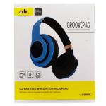 GroovePad, Cuffia Stereo Bluetooth con Microfono, colore blue