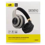 GroovePad, Cuffia Stereo Bluetooth con Microfono, colore grigio
