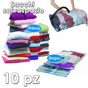 sacs sous vide pour vêtements, paquet de 10 sacs d’aspirateur encombrant sacs sac à espace xl 80 x 60 cm