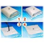 sacchetti sotto vuoto, per vestiti, confezione da 10 sacchi buste salva spazio xl per il sottovuoto 60 x 80 cm space bag