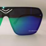 Okly Retro Sonnenbrille, Damen Herren Sonnenbrille, grün