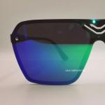 Okly Retro Sonnenbrille, Damen Herren Sonnenbrille, grün