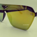 Okly Retro Sonnenbrille, Damen Herren Sonnenbrille, rot