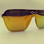 Okly Retro Sonnenbrille, Damen Herren Sonnenbrille, rot