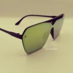 Okly Retro Sonnenbrille, Damen Herren Sonnenbrille, rot