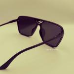 Okly Retro Sonnenbrille, Damen Herren Sonnenbrille, rot