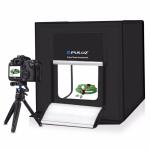 Mini studio photo portable avec lumières LED, taille 40 x 40 x 40cm