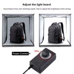 Mini studio photo portable avec lumières LED, taille 40 x 40 x 40cm