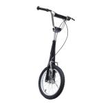 Kinderroller für Kinder mit großen Rädern und Bremsen, schwarz, Homcom