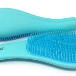 Entwirrende, entwirrende Haarbürste, blaue farbe