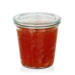 Weck Pots 290 ml avec couvercle 80 mm, avec joint et clips, Boîte de 6 pièces, verre, transparent