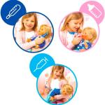 Cicciobello Bua, la poupée réactive de Baby Care, avec des accessoires interactifs et des combinaisons de jeu infinies, pour les filles, à partir de 2 ans, CCB69000