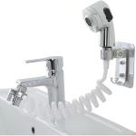 Douche Easy Universelle, douche pour lavabo, flexible, facile à installer, fixation bioadhésive, pratique et compacte, blanc