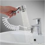 Douche Easy Universelle, douche pour lavabo, flexible, facile à installer, fixation bioadhésive, pratique et compacte, blanc