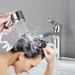 Douche Easy Universelle, douche pour lavabo, flexible, facile à installer, fixation bioadhésive, pratique et compacte, blanc