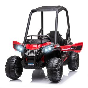 Macchina Elettrica, Quad elettrico mini per bambini, da 3-8 anni, colore rosso e nero, HOMCOM