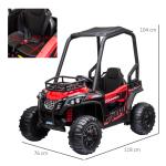 Macchina Elettrica, Quad elettrico mini per bambini, da 3-8 anni, colore rosso e nero, HOMCOM
