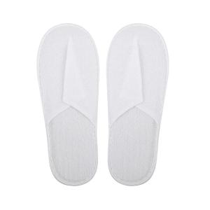Chaussons jetables, Chaussons en éponge synthétique à bout fermé, Chaussons blancs, pour hôtels, SPA, centres de bien-être, paquet de 10 paires, blanc