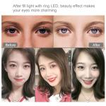 Anello a LED per selfie, 26 cm, luce e colori regolabili, treppiedi,con telecomando