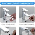 Mitigeur pivotant avec 2 fonctions de pulvérisation, extension de cuisine multifonctionnelle, adapté au filetage extérieur M20 M22 M24, pivotant à 1440°.