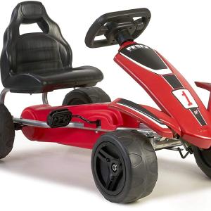 Go-Kart mit Pedalen für Kinder, Feber, rot und schwarz