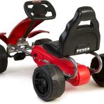Go-Kart mit Pedalen für Kinder, Feber, rot und schwarz