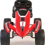 Go-Kart mit Pedalen für Kinder, Feber, rot und schwarz