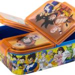 Boîte à goûter DRAGON BALL, avec 3 compartiments, pour enfants, contenant alimentaire
