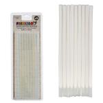 Bâtons de colle chaude en silicone, 9 bâtons de colle chaude, transparent 6.8 x 185 mm, transparent, Pincello