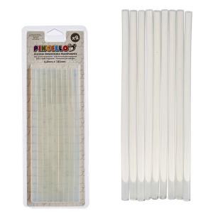 Silikon-Klebestifte, 9 Klebestifte, transparent 6.8 x 185 mm, transparent, Pincello
