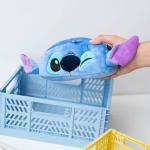 Boîte en peluche, collège primaire, fille, Stitch Disney, 20x9x5cm tissu peluche