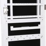 Armadio porta gioielli bigiotteria da appendere con specchio montaggio a parete 119 x 35 x 9 cm