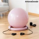 Ballon d'exercice, Gymball avec bandes élastiques pour le yoga et le fitness