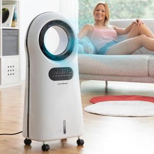 Condizionatore evaporativo ecologico, senza ventole, ionizzatore, ventilatore, refrigeratore e umidificatore, con luci led