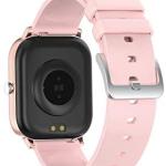 Montre intelligente, carrée, en verre incurvé, avec moniteur de fréquence cardiaque et de pression artérielle 