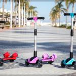 Monopattino Trottinette 3 Ruote per Bambini 3 a 14 anni con luci musica e vapore, colore rosa