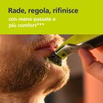 Philips OneBlade 360, Ersatzklinge für OneBlade QP410/50 aus rostfreiem Stahl, widerstandsfähig, zum Rasieren, Einstellen und Beenden, Modell QP410/50